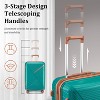 Okak 4 Piece Expandable Luggage Sets with 4 Double 360 Degrees Mute Spinner Wheels, Lightweight Suitcase Set, Checked Luggage for Travel - 2 of 4