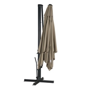 CASAINC 3x4 ft Cantilever Umbrella Outdoor With Cross Base Stand - 1 of 1
