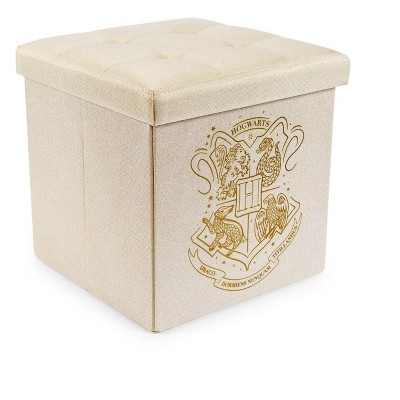 Robe Factory LLC Harry Potter Hogwarts 15-Inch Storage Bin Ottoman Cube Organizer