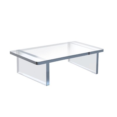 Clear Acrylic 11.75"W x 7.75"D x 4"H Deluxe Riser with Bumpers