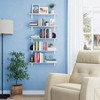 24 inch floating bathroom shelves white wall storage set of 5 kitchen bedroom living room bookshelf decor space saving - 4 of 4