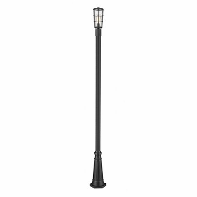 Z-Lite Helix 1 - Light Post Light in  Black
