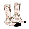 Great Dane Floral Dog Women Printed Crew Socks Funny Funky Socks Soft Polyester Novelty Gifts for Artists Men - 3 of 4