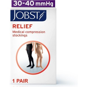 Jobst Relief Open Toe Pantyhose Stockings Compression 30-40 Medium Beige - 1 of 3