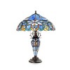 Chloe Lighting Nora Tiffany Style Victorian Double Lit 3 Light Table Lamp 18" Shade - 3 of 3