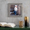 PosterPalooza | 7x7 Wide Barnwood Picture Frame, UV Acrylic, 6 Finishes - Grey, Brown, White, and Black - 3 of 4