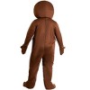 HalloweenCostumes.com Adult's Plus Sized Iced Gingerbread Man Costume | Festive Cookie Jumpsuit with Headpiece - 3 of 4