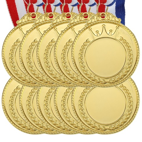 Unique Bargains Zinc Alloy Corrosion-resistant Oxidation-resistant Durable Sports Award Medals 10 Pcs - image 1 of 4