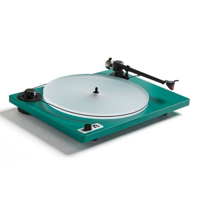Green Acrylic Belt Drive Turntable with Ortofon Cartridge