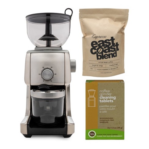 Chefwave Bonne Conical Burr Coffee Grinder W/ Coffee & Cleaning