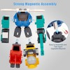 Whizmax Transforming Robot Toy for Boys 3-8 Years Old, 4 Magnetic Construction Truck Vehicles with Play Mat, Birthday Gift for Boys, 32 Pieces - 3 of 4