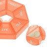 Unique Bargains 7 Grid Polygonal Pill Case 1 Pc - 3 of 4