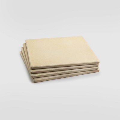 4pk 7.5" Pizza Grill Tile Beige - Outset