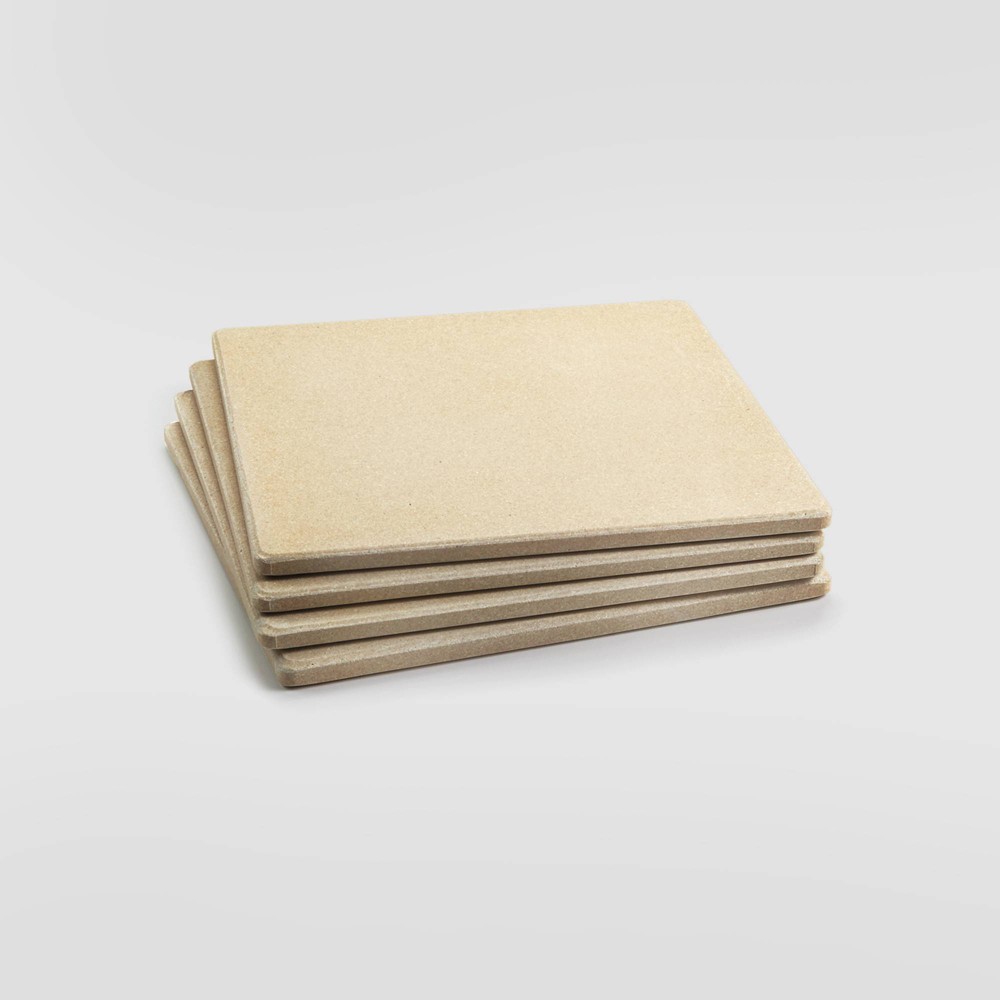 Photos - Bakeware 4pk 7.5" Pizza Grill Tile Beige - Outset