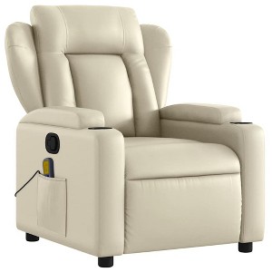 vidaXL Massage Recliner Chair Reclining Armchair for Elderly Faux Leather - 1 of 4