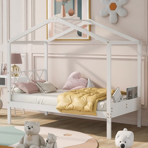 Clearance! White Twin Bed Frame with Storage Drawers, Wood Twin Platform  Bed Frame with Headboard, Modern Twin Bed Frame Bedroom Furniture with  Strong Wood Slat Support for Kids, No Box Spring Needed 