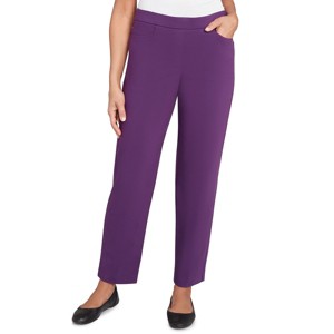 Alfred Dunner Women's Allure Fitted Stretch Short Length Pant - 1 of 4