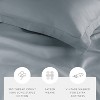 Cotton Duvet Cover Set & Insert 4PC Bundle, 300TC Sateen Vintage Washed Duvet Set with Down Alternative Comforter, All Season Bedding - Becky Cameron - 4 of 4