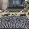 Modern Rug Soft  Non Slip Carpet Low Pile Stain Resistant Floor Cover Geometric Accent  Rug for Living Room Bedroom Nursery - 2 of 4