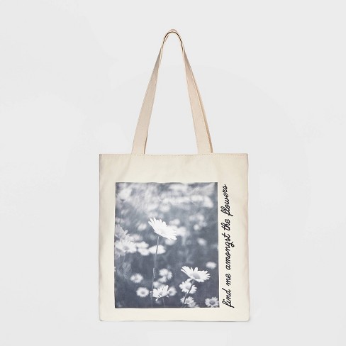 Printed Canvas Tote Bag