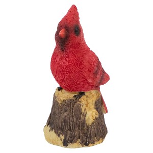 Northlight 4.5" Red Cardinal Bird on a Tree Stump Christmas Figurine - 1 of 4