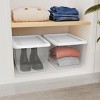 Sterilite Storage Box, 20 Quart Stackable Tote, Clear Plastic Container with Secure Snapping Lids for Home and Office Organization, White, 8 Pack - 3 of 4