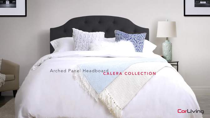Calera Tufted Fabric Headboard - CorLiving, 2 of 8, play video