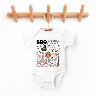 The Juniper Shop Boo Collage Baby Bodysuit