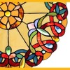 CHLOE Lighting ADALEE Tiffany-style Victorian Stained Glass Window Panel 20Inch Height - 4 of 4