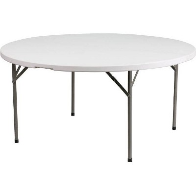 Riverstone Furniture Collection Plastic Fold Table Granite White