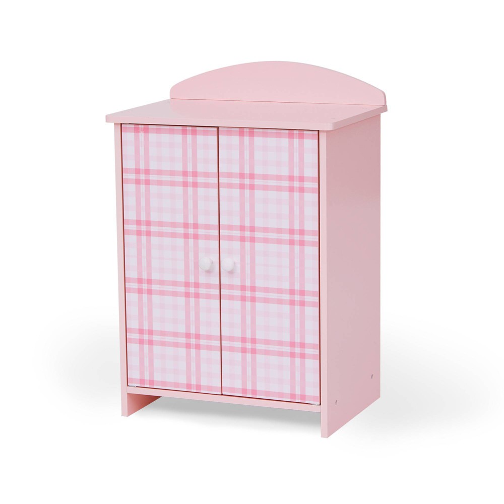 Photos - Educational Toy Sophia's by Teamson Kids Pink Plaid Closet with Bathrobe & Slipper