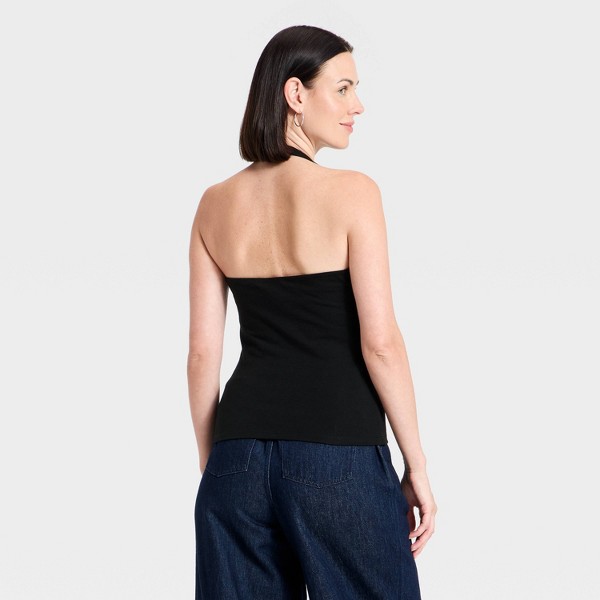 Top halter de escote tipo escultura para mujer - A New Day™ 2