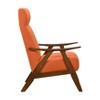 NicBex Polyester Accent Chair,Upholstered Living Room Chairs with High Backrest and Walnut Legs,Modern Armchair,Accent Chairs for Living Room - 4 of 4
