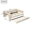 Lyngins Wood Twin Size Frame, Platform Bed Frame with Upholstered Headboard – Built-In Storage Shelves, 2 Drawers, Charging Station, Storage Bed - 4 of 4
