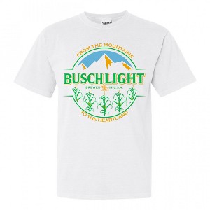 Mens Busch Light From The Mountains to the Heartland Corn Stalk T-Shirt - 1 of 2