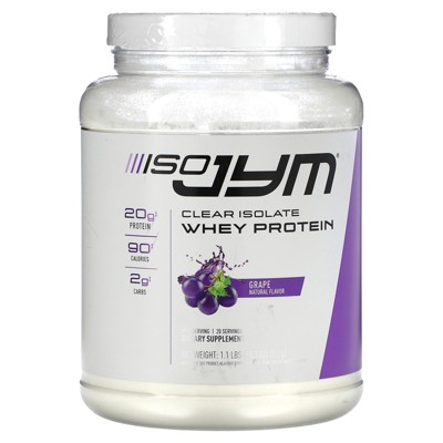 JYM Supplement Science Clear Isolate Whey Protein, Grape, 1.1 lbs (18.3 oz)