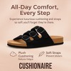 CUSHIONAIRE Lela Slip On Womens Sandals with Vegan Adjustable Straps & Genuine Suede Cork Footbed - Comfortable Memory Foam Sandals for Women 2025 - 3 of 4