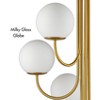 Claxy Modern Gold Chandelier Spiral Glass Globe Chandelier - 3 of 4