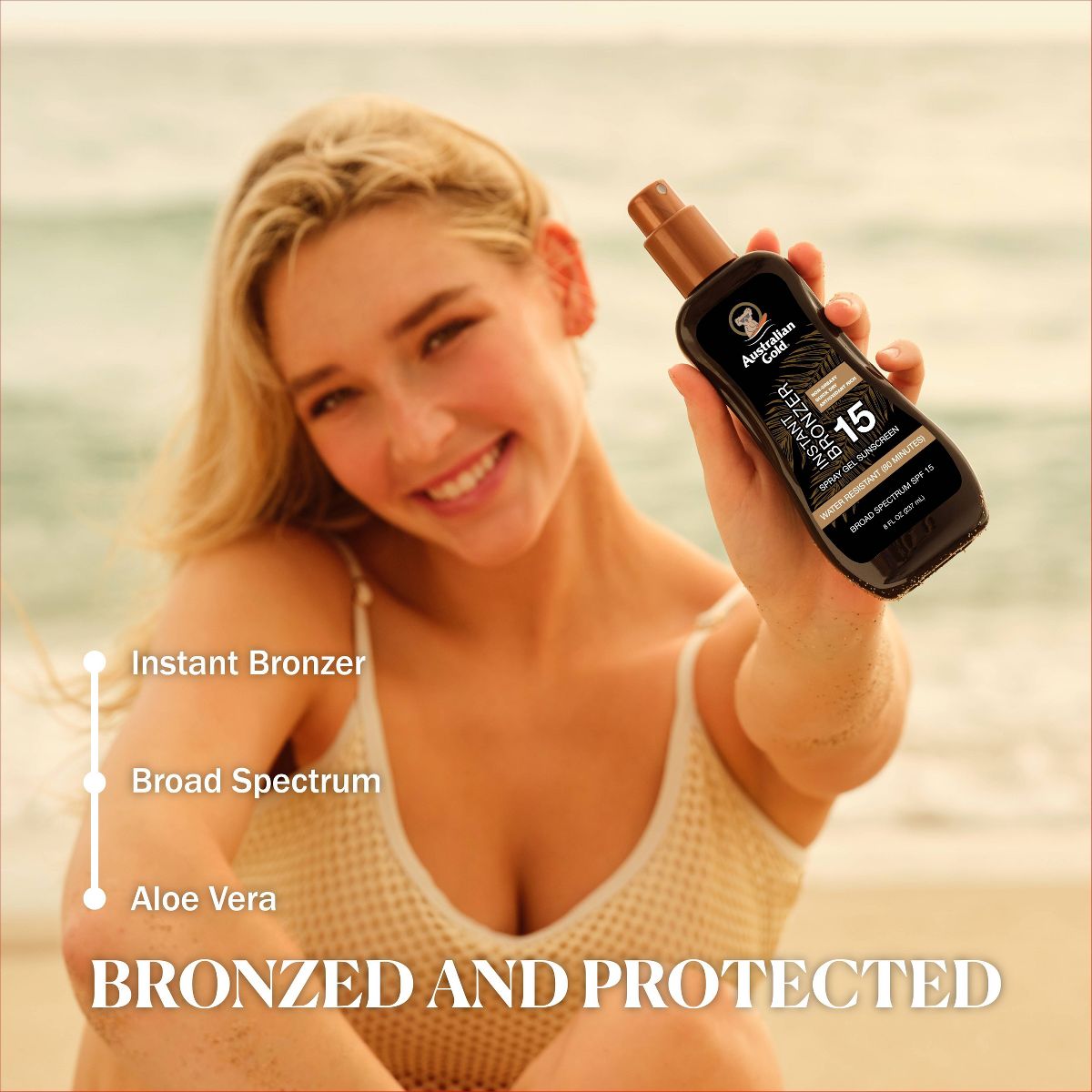 Australian Gold SPF 15 Spray Gel with Bronzer & Soothing Aloe - 2ct/16 fl oz - thumbnail 6