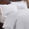 Flannel Cotton Modern Solid Fuzzy Duvet Cover Set With Pillow Shams by Blue Nile Mills - 4 of 4
