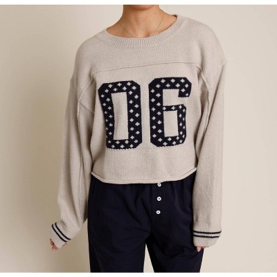 Women's 06 Athletics Cropped Sweater - Pretty Garbage