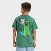 Boys' Minecraft Short Sleeve Graphic T-Shirt - Black - 3 of 4