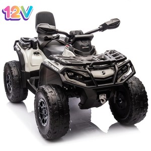 Garvee 12V 2-Seater Ride On ATV for Kids, Electric Car with Remote Control, 4x200W Motors, Bluetooth Music, LED Lights, Spring Suspension - 1 of 4