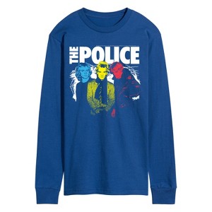 Men's - The Police - The Police Color Pop Long Sleeve Graphic T-Shirt - 1 of 3