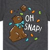 Boys' - Instant Message - Oh Snap Chocolate Bunny Short Sleeve Graphic T-Shirt - 2 of 4