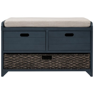 NicBex Modern 32" Storage Bench with 2 Drawers and Basket for Entryway and Living Room