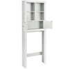Tangkula Over the Toilet Storage Rack Bathroom Space Saver Cabinet with 4 Open Cubes - 4 of 4