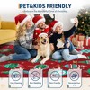 Christmas Area Rug, Foldable Xmas Throw Carpet with Non Slip Backing, Low Pile Stain Resistant Floor Carpet for Living Room, Bedroom - 3 of 4