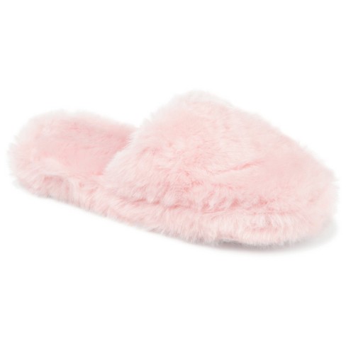 Journee Collection Womens Cozey Comfort Slip On Mules Round Toe Slippers Pink 12 : Target