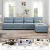 YOOCOZZ Armless L-Shaped Sectional Sofa with Chaise Lounge and Space-Saving Open Design - 4 of 4